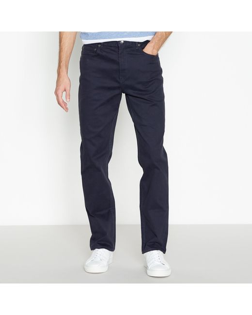 MAINE Blue Regular Fit Cotton Stretch Trouser for men