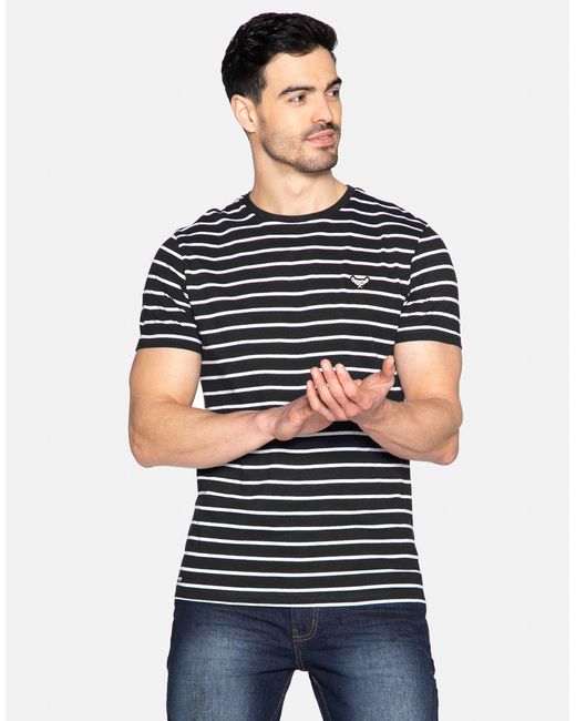 Threadbare Black 2 Pack Cotton 'clarence' T Shirts for men