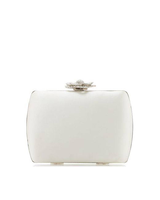 Dune White 'boted' Clutch
