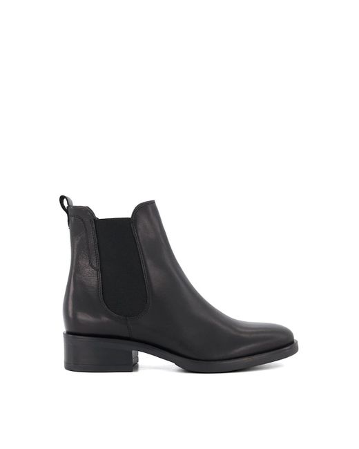 Dune Black 'panoramic' Leather Chelsea Boots
