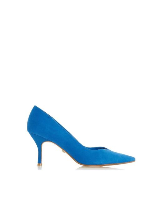 Dune Blue 'andersonn' Suede Court Shoes