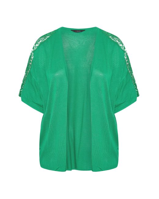 Yours Green Kimono Sleeve Cardigan