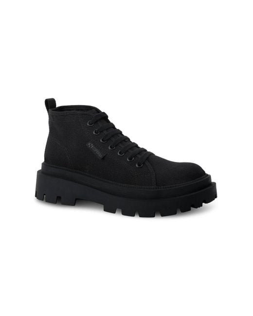 Superga 3052 Alpina Apex Mid in Black Lyst UK