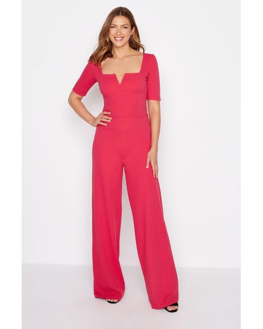 Long Tall Sally Red Tall Jumpsuit