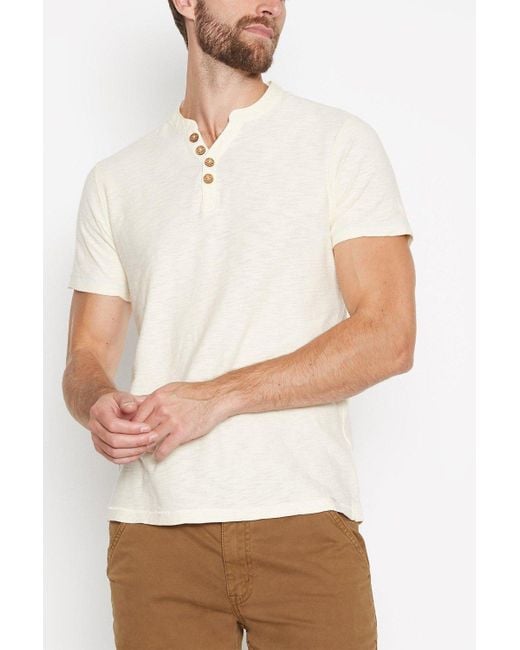 Mantaray White Y-neck T-shirt for men