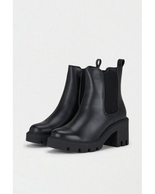 Wallis Black Wide Fit Molly Heeled Chelsea Boot