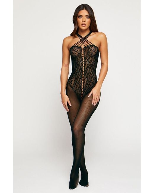 Ann Summers Black Claudia Crotchless Bodystocking