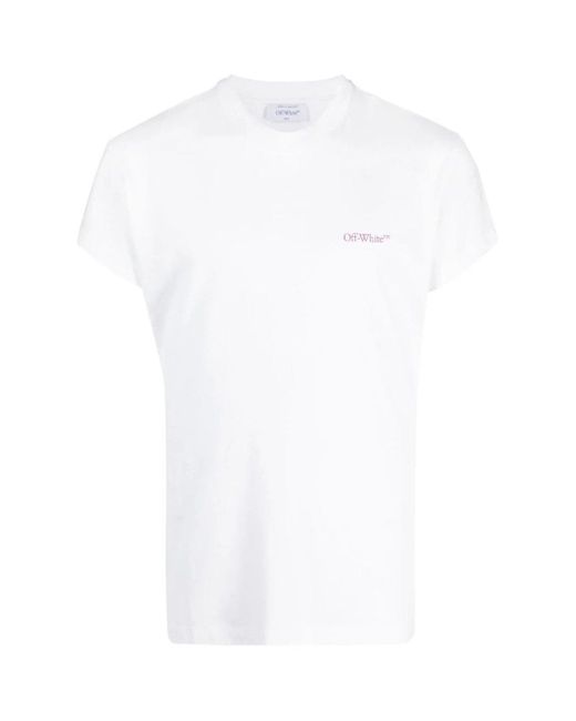 Off-White c/o Virgil Abloh Moon Cam Arrow Logo White T-shirt for men