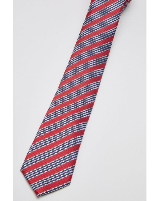 Burton Ben Sherman Red House Stripe Tie for men