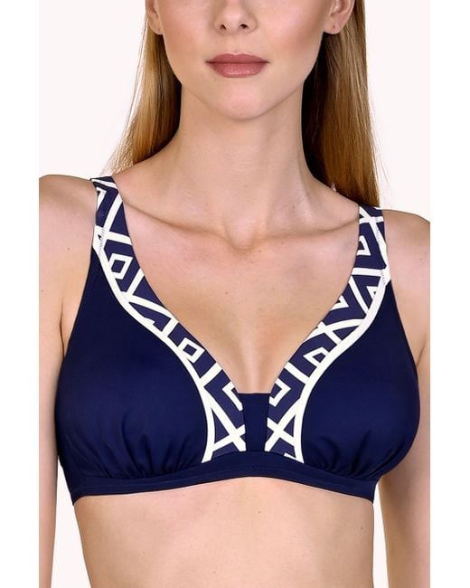 Lisca Blue 'costa Rica' Non-wired Non-padded Bikini Top
