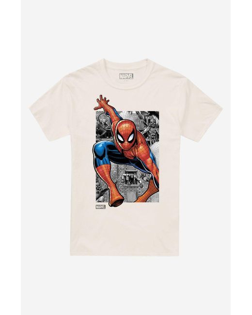 Marvel White Spiderman Rescue T-shirt for men