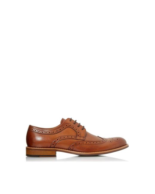 Dune Brown 'wradcliffe' Leather Brogues for men