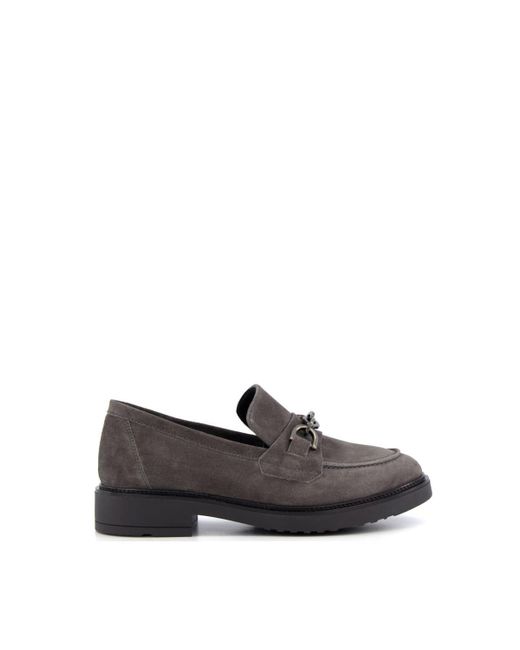 Dune Gray 'gisella' Suede Loafers