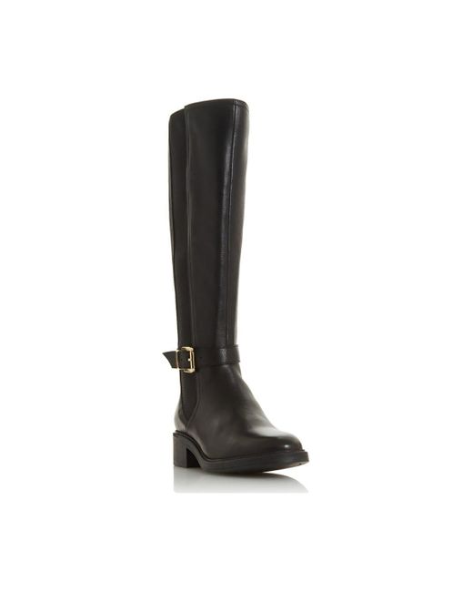 Dune Black 'torent' Leather Knee High Boots
