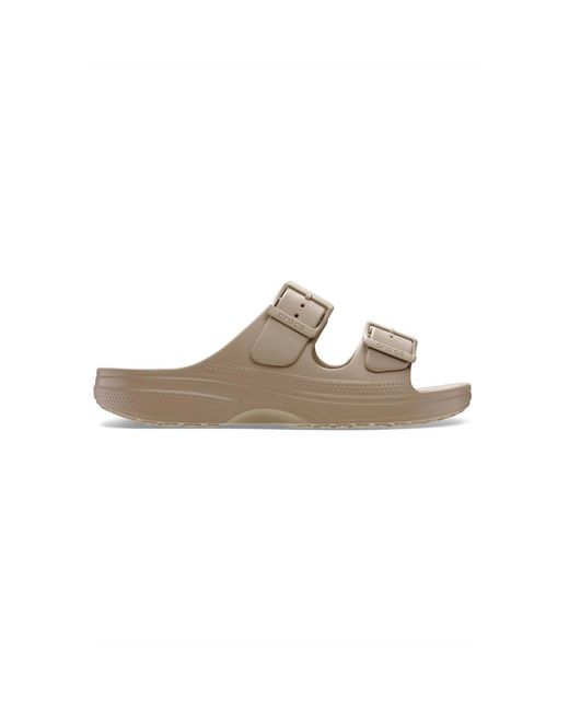 CROCSTM Gray 3 Strap Buckle Sandal