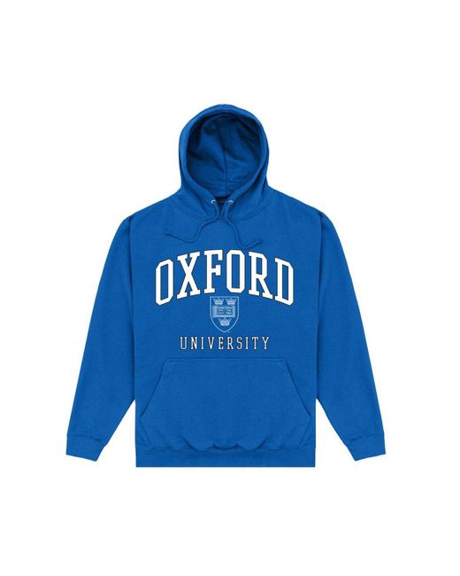 Oxford University Crest Hoodie Royal Blue Long Sleeve Oth