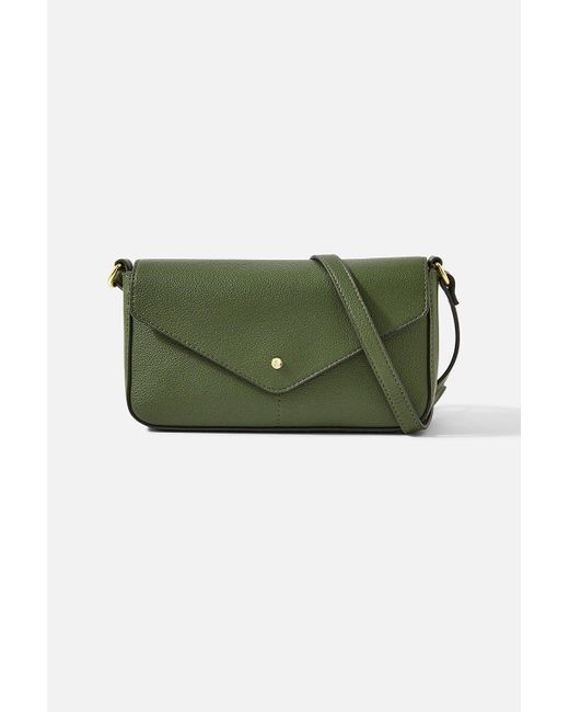 Accessorize Green Envelope Charm Cross-body Bag