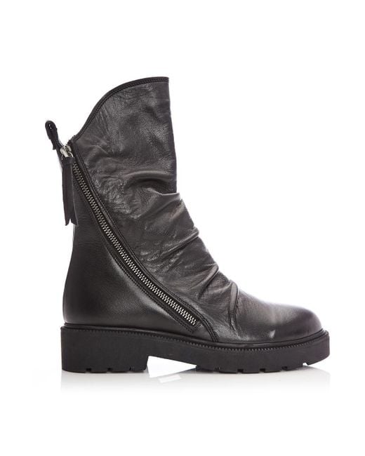 Moda In Pelle Black 'bencci' Leather Ankle Boots