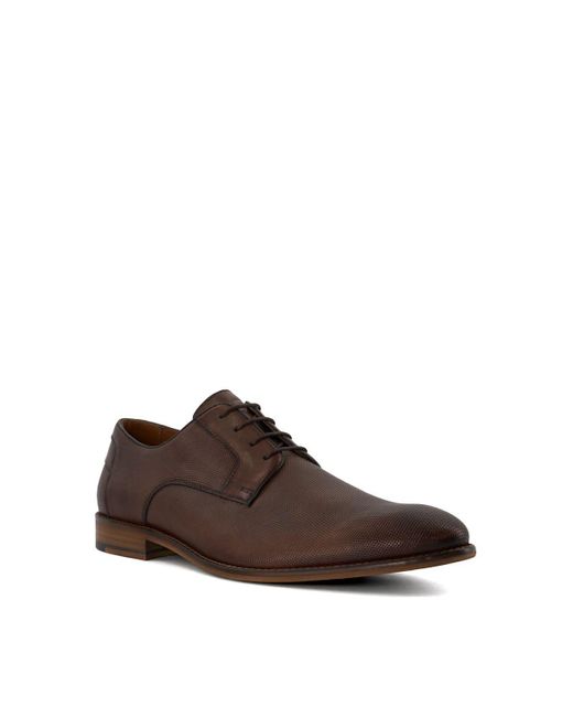 Dune Brown 'billiard' Leather Casual Shoes for men