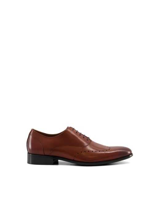 Dune Brown 'syconn' Leather Oxfords for men