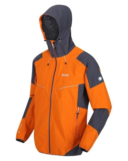 Regatta Orange 'imber Vii' Isotex Stretch 10,000 Waterproof Hiking Jacket for men