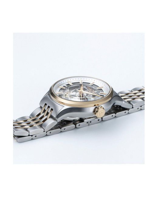 Roamer Metallic Competence Skeleton Stainless Steel Luxury Watch - 101663 47 15 10n for men