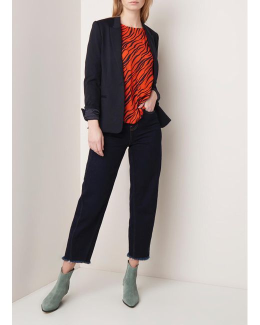 donkerblauw blazer