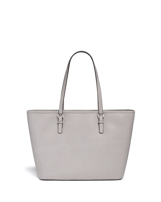 MICHAEL KORS Grey Jet Set Large Saffiano Leather Bag #41130 – ALL YOUR BLISS