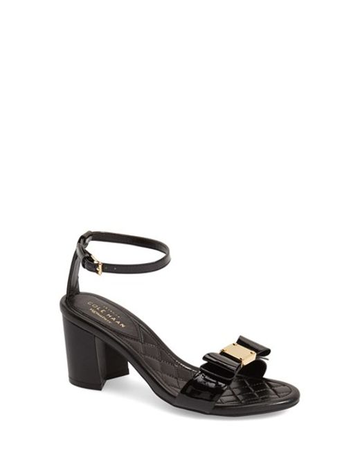 Cole haan tali  Bow Block Heel  Ankle Strap Sandal  in 