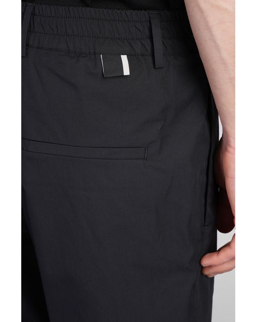 Pantalone George in Cotone Nero di Low Brand in Black da Uomo