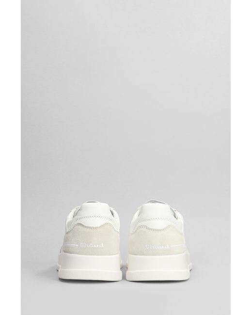 GHOUD VENICE Tweener Low Sneakers In White Suede And Leather for men