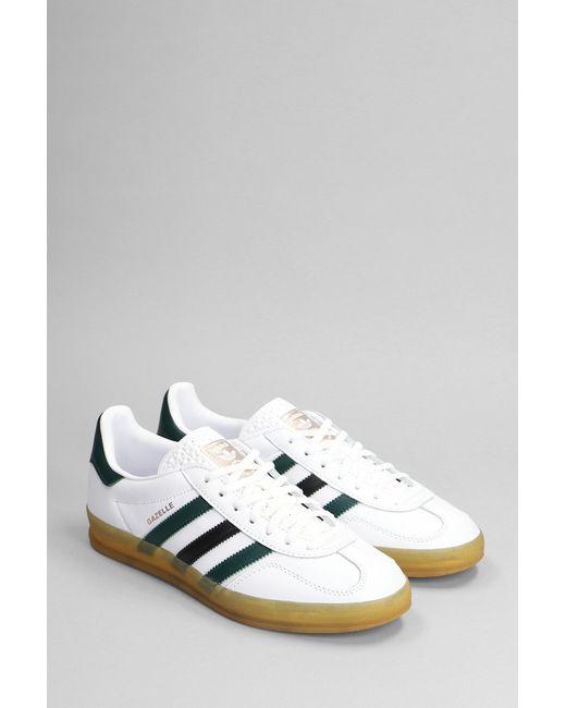 Adidas Multicolor Gazelle Indor W Sneakers In White Leather for men
