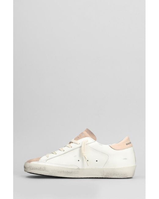 Sneakers Superstar in pelle e camoscio Bianco di Golden Goose Deluxe Brand in White