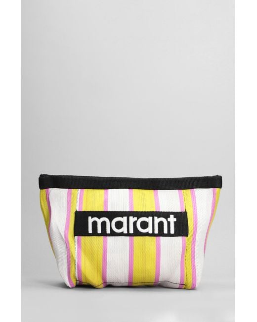 Isabel Marant Powden Clutch In Multicolor Nylon
