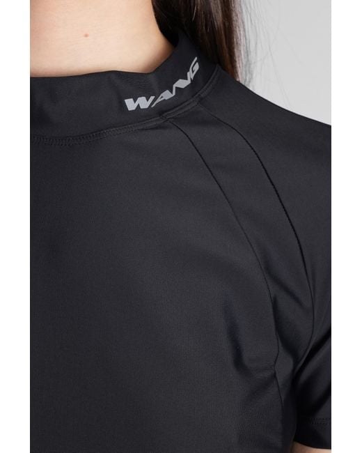Topwear in Poliammide Nera di Alexander Wang in Black