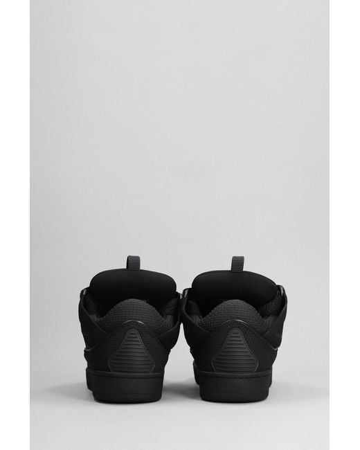 Sneakers Curb in Pelle Nera di Lanvin in Black da Uomo
