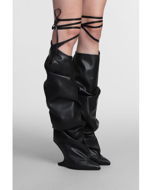 Nicolo' Beretta High Heels Boots In Black Leather | Lyst