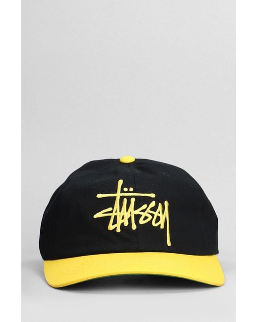 Cappello in Cotone Nero di Stussy in Black da Uomo