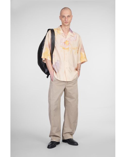 Pantalone in Cotone Beige di Lemaire in Natural da Uomo