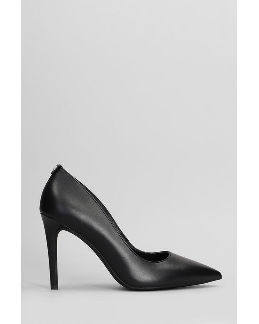 Decollete Alina Flex High Pump in Pelle Nera di Michael Kors in Black