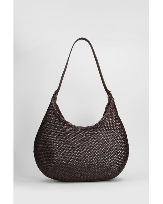Dragon Diffusion Luna Mezza Tote In Brown Leather in Black | Lyst