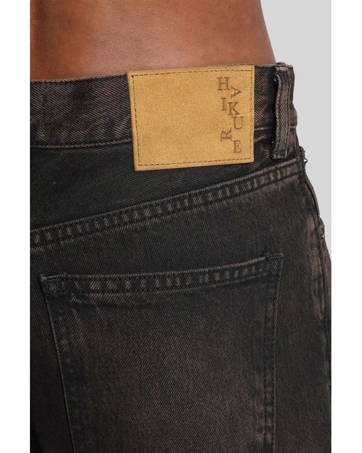 Jeans Korea in denim Marrone di Haikure in Black