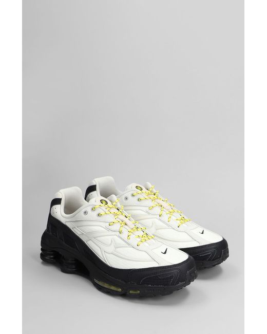 Sneakers Shox Ride 2 in pelle e tessuto Bianco di Nike in White da Uomo