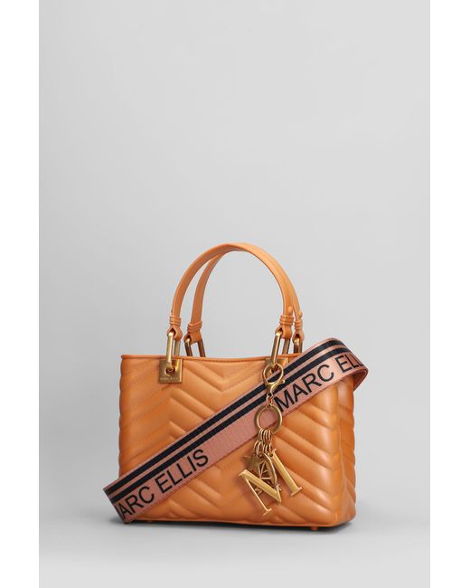 Borsa a spalla Flat Krissy M Wave in Gomma Cuoio naturale di Marc Ellis in Multicolor