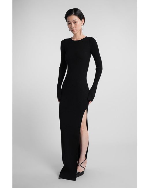 Mach & Mach Black Mach & Mach Long Dress