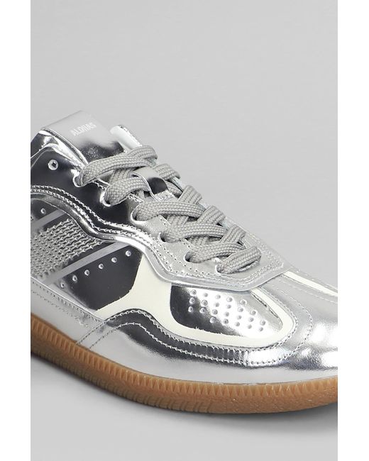 Sneakers Tb.490 in Pelle Argento di Alohas in White