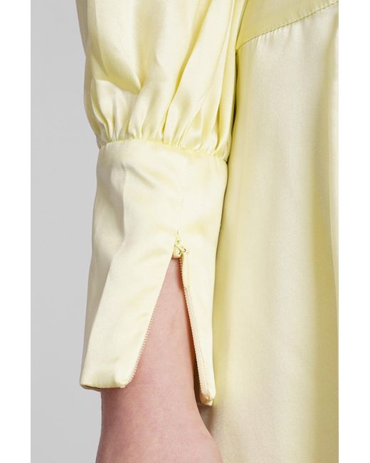 Zimmermann Dress In Yellow Silk