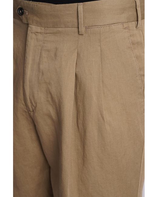 Pantalone in Cotone Beige di PT Torino in Natural da Uomo