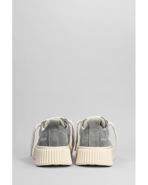 Rhun Gray Suede Sneakers In Grey Suede for men