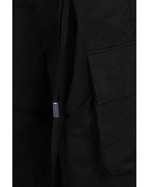Pantalone Iben in Cotone Nero di Ann Demeulemeester in Black da Uomo